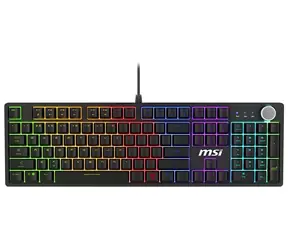 MSI Forge GK320 černá / Herní klávesnice / mechanická / Red switch / podsvícení / US layout