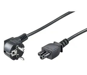 MicroConnect Power Cord CEE 7/7 - C5 černá / Napájecí kabel / 1,2 m / 250 V / 2,5 A