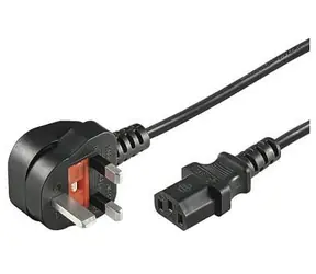 MicroConnect Power Cord UK Typ G - C13 3m černá / Napájecí kabel / Anglická koncovka / 250 V / 10 A