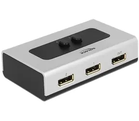 Delock DisplayPort Switch 2 - 1 / přepínač / manuální / 2560×1440