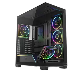 Modecom Volcano Stellar Plus ARGB 5F černá / Skříň / ATX / 1x USB-C / 2x USB 3.0 / 5x120mm ARGB / bez zdroje