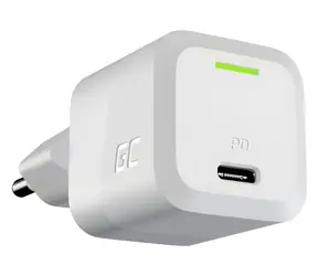 Green Cell PowerGaN 33W bílá / Nabíječka / USB-C / PD 3.0 / QC 3.0