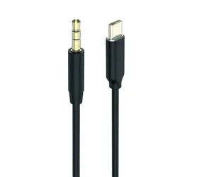 2GO 797219 černá / Audio kabel / 3.5mm / USB-C / 1 m