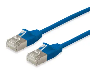Equip Cat6a S/FTP SlimFlex modrá / Patch kabel / RJ-45 / 5 m / LSZH / PoE+