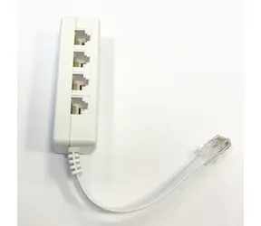 DATACOM UTP CAT3 / Rozčtyřka / 1x RJ45 male / 4x RJ45 female / 8p2c