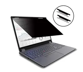 eSTUFF Privacy Filter 13.3" černá / Privátní filtr / překlápěcí uchycení / univerzální / 16:10