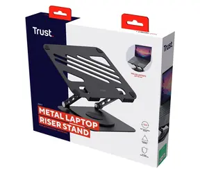Trust Zeff Metal černá / Stojan pro notebook / 16" / nastavitelná výška / nosnost 10 kg