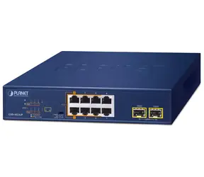 Planet GSD-1022UP / PoE switch / 8x Gigabit / 2x SFP / PoE+/PoE++ / neřízený