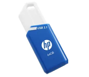 HP x755w 64GB modrá, bílá / Flash disk / USB 3.1 / čtení: 75MBs zápis: 30MBs