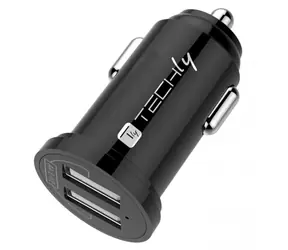 Techly IUSB2-CAR5-A24 černá / Autonabíječka / 2x USB-A / 12-24V / 2x 2,4A / 12W