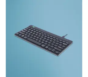 R-Go Tools Compact Break US černá / Kompaktní klávesnice / US layout / drátová / USB-C
