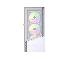 Gembird Fornax 4300W bílá / Skříň / Midi Tower / ATX / ARGB / Průhledná bočnice