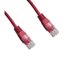 DATACOM červený / Patch kabel / UTP Cat5e / 0,25 m