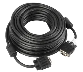 Lanberg CA-VGAC-10CC-0100-B černá / Propojovací kabel VGA / VGA (D-Sub) M-M / 10 m