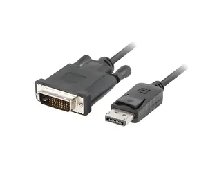Lanberg černá / DisplayPort - DVI kabel / DP 1.2 (M) - DVI-D 24+1 (M) / 3m / Full HD 60Hz