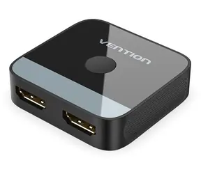 Vention černá / HDMI přepínač / 2 porty / 4K Ultra HD / 60 Hz / plug and play
