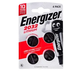 Energizer CR2032 / Knoflíková baterie / Lithiová / 3 V / 4 ks