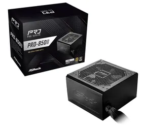 ASRock PRO-850G černá / Zdroj ATX / 850 W / 80 PLUS Gold / ATX 3.1 / 120 mm