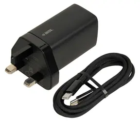 iBOX C-65 černá, UK zástrčka / Nabíječka / GaN / 65 W / USB-C