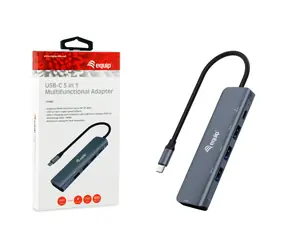 Equip USB-C / USB-C hub / 5v1 / HDMI 4K / 3x USB-A 3.2 / USB-C PD 100W / 0,25 m