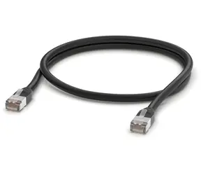 Ubiquiti UACC-Cable-Patch-Outdoor-1M-BK černá / Venkovní patchkabel / Cat5e / STP / 1 m