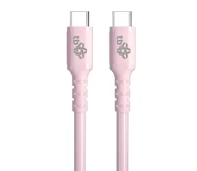 TB Touch Jelly USB-C - USB-C 60W kabel růžový / Datový kabel / USB 2.0 / 1m