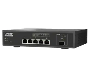 QNAP QSW-L3205-1C4T / Switch / 4x 10GbE RJ45 / 1x 10GbE SFP+/RJ45 / Lite Managed