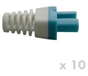 DATACOM Manžetka pro konektor RJ45 modro-bílá / 10 ks