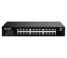 Tenda TEG2224D / Switch / 24x 10/100/1000 Mbps / Websmart / Fanless / Kov / Rackmount