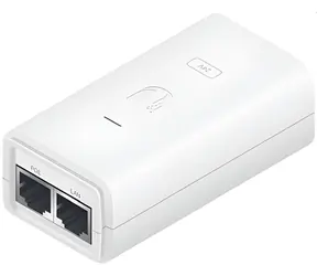 Ubiquiti POE-24-24W-G-WH / PoE adaptér / 24V DC 1A / GLAN / Vč. napájecího kabelu