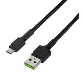 Green Cell KABGC30 PowerStream černá / Kabel / USB-C (M) - USB-C (M) / 1,2 m / USB 2.0 / PD 60 W
