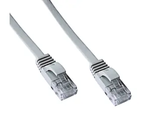 DATACOM / Patch kabel / UTP / CAT6 / plochý / 0,5 m / šedý