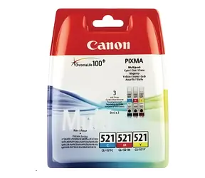 Canon CLI-521 C/M/Y / Cartridge / Multipack 3 ks / Originální