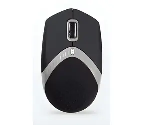 EXACTGAME AMEI AM-M101S černo-stříbrná / Ergonomická myš / Drátová USB / Optická / 800/1600 DPI / 4 tlačítka