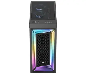 AeroCool Interstellar černá / Skříň / Midi Tower / ATX / mATX / Mini-ITX / 2x USB 3.2 Gen1 / 1x USB-C / bez zdroje