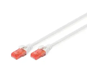 Digitus bílá / Patch kabel / Cat6 U/UTP / 5 m / LSZH / PoE++
