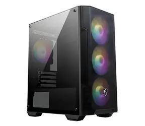 MSI MAG Forge M100A černá / Skříň PC / Micro Tower / micro ATX, Mini-ITX / tvrzené sklo / RGB