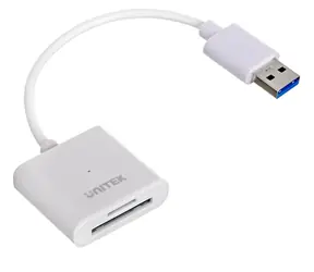 Unitek Y-9321 bílá / Čtečka paměťových karet / USB 3.0 / SD & microSD / 2 sloty