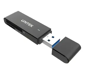 Unitek Y-9327A černá / Čtečka paměťových karet / USB 3.2 Gen 1 Type-A / SD & microSD / 2 sloty