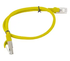 Lanberg UTP CAT5E 1m žlutá / Patch kabel / RJ45-RJ45 / 10-pack / Fluke Passed