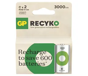 GP ReCyko 3000 D (HR20) / Nabíjecí baterie / 3000mAh / NiMH / 2ks