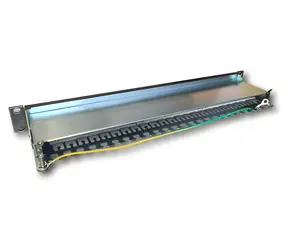 DATACOM 24p. CAT6A STP černý / Patch panel / 19" / 1U / 3x8 LSA / horní zářez