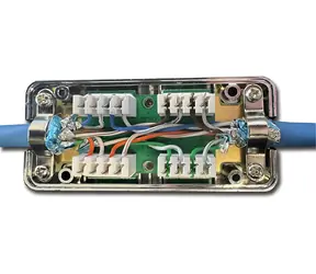 DATACOM Zářezová spojka STP CAT6A stříbrná / LSA / 10 Gbps / 600 MHz