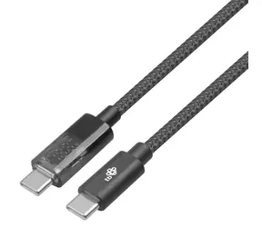 TB Touch USB-C černá / Datový a nabíjecí kabel / USB-C - USB-C / 1 m / 100 W s indikátorem nabíjení