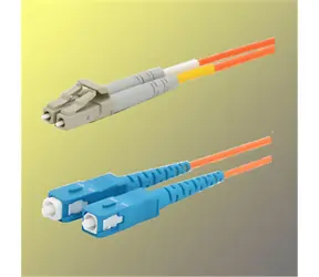 OEM LC-SC oranžová / Optický patchkabel / 62,5/125um MM / duplex / 15m / OM1