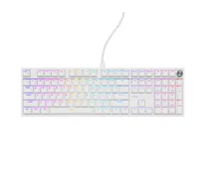 Genesis Thor 404 bílá / Herní mechanická klávesnice / RGB / Gateron Yellow Pro / Drátové USB-A / US layout
