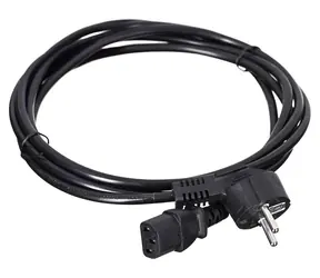 SAVIO CL-146 černá / Napájecí kabel / Schuko - IEC C13 / 3 m