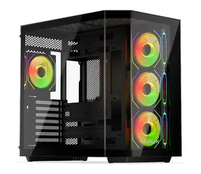 KRUX Empero černá / PC skříň / ATX / micro-ATX / mini-ITX / prosklený front a bočnice
