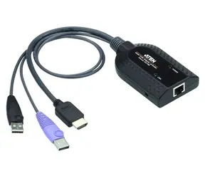 ATEN USB HDMI Virtual Media / Adaptér KVM / HDMI + USB + RJ-45 / černá