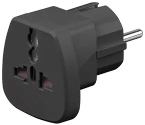 MicroConnect Univerzální adaptér černá / Cestovní adaptér